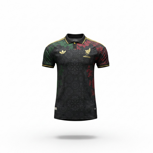 Mexico Heritage Black Polo Special Edition
